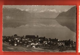 DA05-38 Lavaux Cully Et Les Alpes. Circulé En 1944, Timbre Manque - Cully