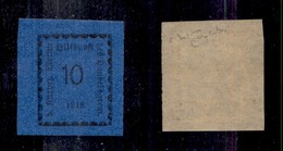 0454 OCCUPAZIONI - MERANO - 1918 - 10 Heller (3a) - Gomma Integra - Molto Bello E Raro - Cert. Oro Raybaudi (10.000) - Altri & Non Classificati