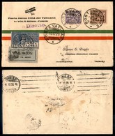 0960 ITALIA - POSTA AEREA - 1929 (11 Dicembre) - Roma Tunisi (164b - Longhi 2017/29ADc) - Aerogramma Misto Regno/Vatican - Altri & Non Classificati