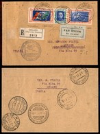 1003 ITALIA - POSTA AEREA - 1933 - Crociera Del Decennale (Longhi 2853/33SBa) - Trittico PELL (51N - Aerea) Su Aerogramm - Autres & Non Classés