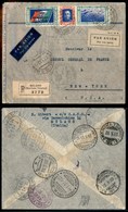 1011 ITALIA - POSTA AEREA - 1933 - Crociera Del Decennale (Longhi 2860/33SBh) - Trittico LEON (52H - Aerea) Su Aerogramm - Autres & Non Classés