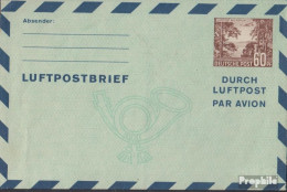 Berlin (West) LF3 Luftpost-Faltbrief Ungebraucht 1950 Bäume/Flugzeug - Enveloppes Privées - Neuves