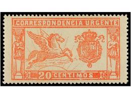 430 ** ESPAÑA. Ed.256. <B>20 Cts.</B> Rosa. LUJO. Cat. 124?. - Autres & Non Classés