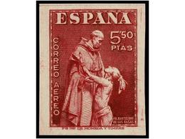 674 ** ESPAÑA. Ed.1004ccs. <B>5,50 Pts.</B> Carmín<B> CAMBIO DE COLOR.</B> No Reseñado <B>SIN DENTAR.</B> MUY RARO Y DE  - Autres & Non Classés