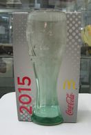AC - COCA COLA McDONALD'S 2015 GREENISH CLEAR GLASS IN ITS ORIGINAL BOX - Becher, Tassen, Gläser