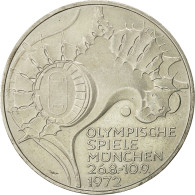Monnaie, République Fédérale Allemande, 10 Mark, 1972, Karlsruhe, SPL, KM 133 - Otros & Sin Clasificación
