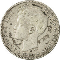 Monnaie, Espagne, Alfonso XIII, Peseta, 1900, TTB, Argent, KM 706 - First Minting
