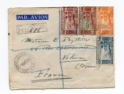 !!! PRIX FIXE : NOUVELLES HEBRIDES, LETTRE RECOMMANDEE PAR AVION DE PORT VILLA DU 5/12/1939 POUR VALENCE - Lettres & Documents