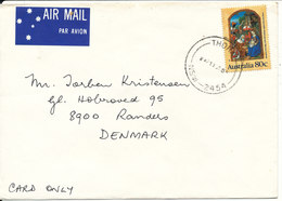 Australia Cover Sent To Denmark 1984 Single Franked - Storia Postale