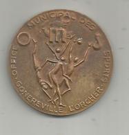 Médaille , Office Municipal Des Sports , 76 , GONFREVILLE L'ORCHER , Dia. 5 Cms , 60 Gr. , 2 Scans ,  Frais Fr 2.85 E - Professionals / Firms