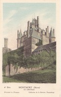 MONTMORT    -  Le Château -  Carte Didactique . Publicité PAUPAUBERGE. - Montmort Lucy