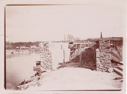 Photo 1898 VILLENEUVE-LE-ROI - Bords De Seine, Construction D'un Pont, Une Gravière (A194) - Villeneuve Le Roi