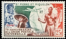 Détail De La Série - Anniversaire De L'U.P.U. ** Saint Pierre Et Miquelon N° PA 21 - 1949 75e Anniversaire De L'UPU