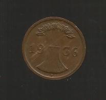 DEUTSCHLAND / GERMANY - 2 REICHSPFENNIG ( 1936 - D ) - 2 Reichspfennig