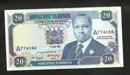 KENYA - CENTRAL BANK Of KENYA - 20 SHILLINGS (1991) - D. TOROITICH ARAP MOI - Kenya