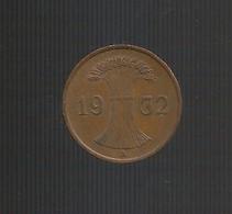 DEUTSCHLAND / GERMANY - Weimarer Republik - 1 REICHSPFENNIG ( 1932 A ) - 1 Rentenpfennig & 1 Reichspfennig