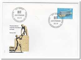 Zwitserland 1974, FDC, ILO/BIT - ILO