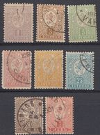 BULGARIA - 1889/1896 - Lotto 8 Valori Obliterati, Come Da Immagine. - Unused Stamps