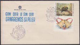 1962-CE-14 CUBA 1962 SPECIAL CANCEL. CINDERELLA CON OEA O SIN OEA GANAREMOS LA PELEA. - Brieven En Documenten