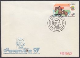 1991-CE-36 CUBA 1991 SPECIAL CANCEL. PANAMFILEX EXPO. FUEGO PANAMERICANO EN PINAR DEL RIO. - Lettres & Documents