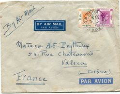 HONG KONG LETTRE PAR AVION DEPART KOWLOON 6 JA 51 HONG KONG POUR LA FRANCE - Storia Postale