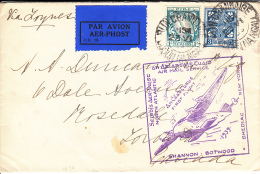 Ireland 1939 First Flight Cover To Canada Dated: June 23, 1939 Backstamp: Jul 1, 1939 Shediac - Brieven En Documenten