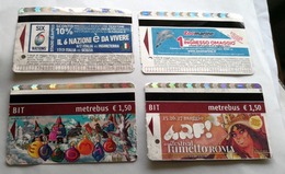 ITALIA,  4 ROME METRO TICKETS 2018 USED - Europa