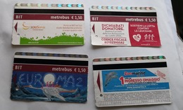 ITALIA,  4 ROME METRO TICKETS 2018 USED - Europe