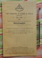 Papier Millémétré Carl Schleicher Und Schüll, Düren Rheinland - Skizzirpapier N°106 - 1889 - Imprenta & Papelería