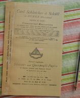 Papier Millémétré Carl Schleicher Und Schüll, Düren Rheinland - Skizzir Und Querprofil Papier - 1892 - Imprimerie & Papeterie