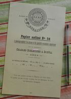 Papier Charles Schleicher Et Schüll, Düren, Prusse Rhénane - Papier Satiné N°50 - écrit En Français - 1883 - Drukkerij & Papieren