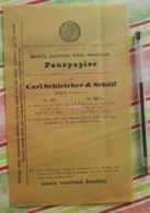 Pause-papier Carl Schleicher Und Schüll, Düren Rheinland - N°123 Et 108,5 - 1882 - Imprimerie & Papeterie