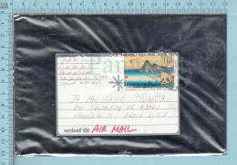 Japan - Plastic Envelope  Via Airmail To Honolulu Hawaii, UNICEF - Storia Postale