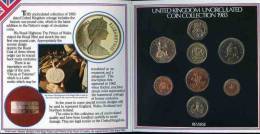Grande-Bretagne Great Britain Coffret Officiel BU 1/2 Half Penny à 1 Pound 1983 KM MS104 - Mint Sets & Proof Sets