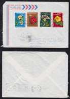 France Polynesie Tahiti 1979 Airmail Cover To SAO PAULO Brazil  Flower Stamps - Lettres & Documents