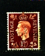 GREAT BRITAIN - 1937  KGVI   1 1/2d  DARK COLOURS  WMK INVERTED  FINE USED - Oblitérés