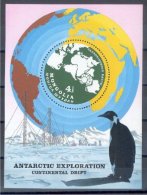 MONGOLIA, SOUVENIR SHEET, ANTARCTIC EXPLORATION, 1980 - Onderzoeksprogramma's