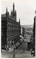 MARKET STREET AND WOOL EXCHANGE-BRADFORD-1950- VIAGGIATA-REAL PHOTO - Bradford