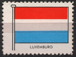 Luxembourg Luxemburg - FLAG FLAGS / Cinderella Label Vignette - Germany Ed. 1950's - Private