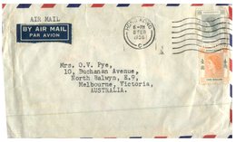 (20) Hong Kong To  Australia  Letter (1956) - Brieven En Documenten