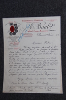 Lettre Publicitaire Ancienne - PARIS, E.BAUBE, Essences Et Parfums. - 1900 – 1949