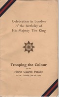 KING GEORGE 6TH TROOPING THE COLOUR BIRTHDAY PRINCESS ELIZABETH 1949 - British Army