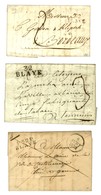 Lot De 3 Lettres De Blaye : 1 PD An 9, Idem Rouge 1819 Et 1 PP 1828. - TB / SUP. - Sonstige & Ohne Zuordnung