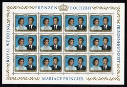 Luxembourg 1981 Yv. 986** Mi 1036** Mariage Princier - MNH - Volledige Vellen