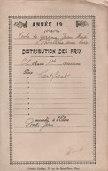 Ecole/2 Bulletins De Distribution Des Prix / Jean PONTI / Ecole De Garçons/PAVILLONS Sous BOIS/CP1 /1945-46      CAH183 - Diploma's En Schoolrapporten