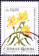 Argentinien - Goldene Inkalilie  (Alstroemeria Aurantiaca) (MiNr: 1664) 1983 - Gest Used Obl - Usados