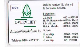 NEDERLAND CHIP TELEFOONKAART CRE 062 * OVERVLIET  * Telecarte A PUCE PAYS-BAS * ONGEBRUIKT MINT - Private