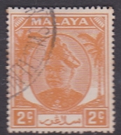 Malaysia-Selangor SG 91 1949 Sultan Shah, 2c Orange, Used - Selangor