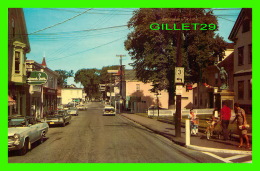 LIVERPOOL, NOVA SCOTIA - MAIN STREET, BUSINESS SECTION LOOKING EAST - ANIMATED WITH OLD CARS - WIDE SALES AGENCIES LTD - - Liverpool
