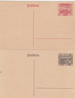 Sarre 2 Entiers Postaux Différents - Postal Stationery